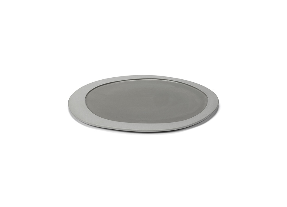 maarten baas プレート　2枚　約22x20.5cm High Plate Light Gray / Maarten Baas