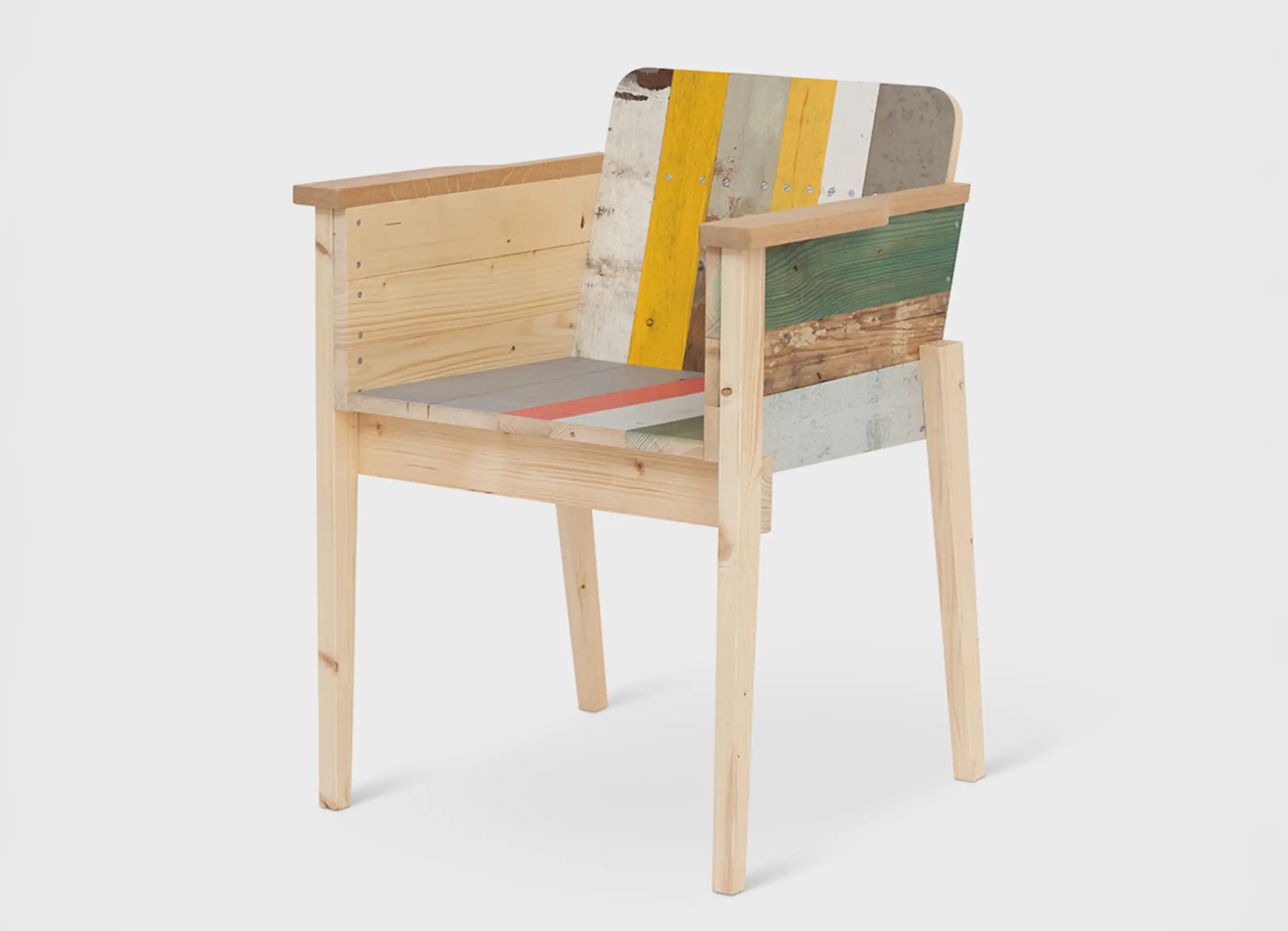 【PIET HEIN EEK / ピート・へイン・イーク】BUCKET CHAIR IN SCRAPWOOD バケット チェア イン スクラップウッド