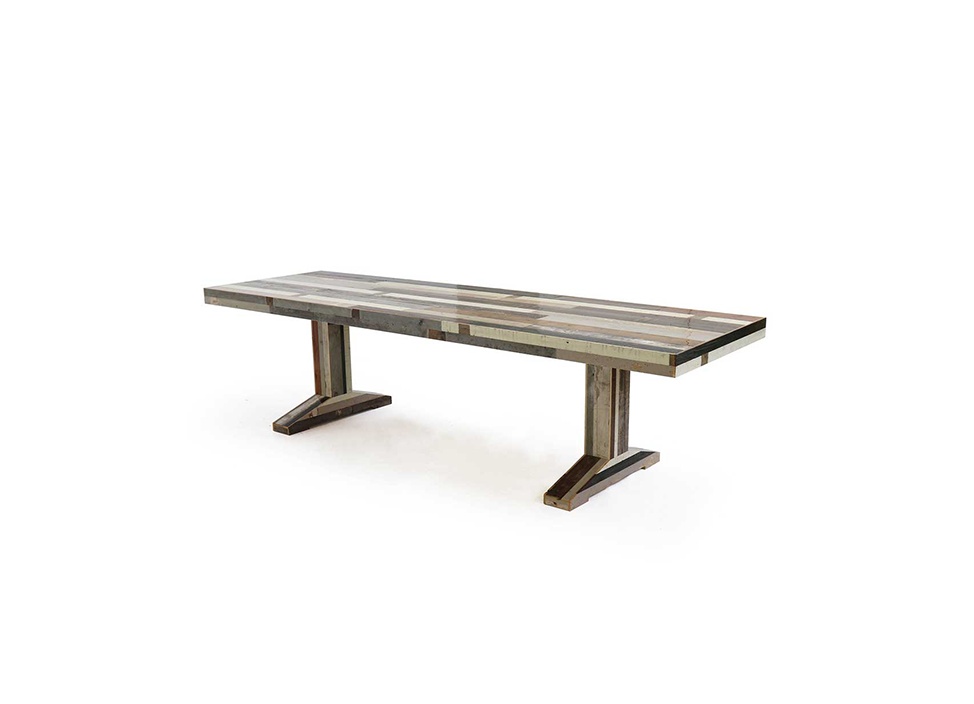 【PIET HEIN EEK / ピート・へイン・イーク】Canteen table in scrapwood テーブル