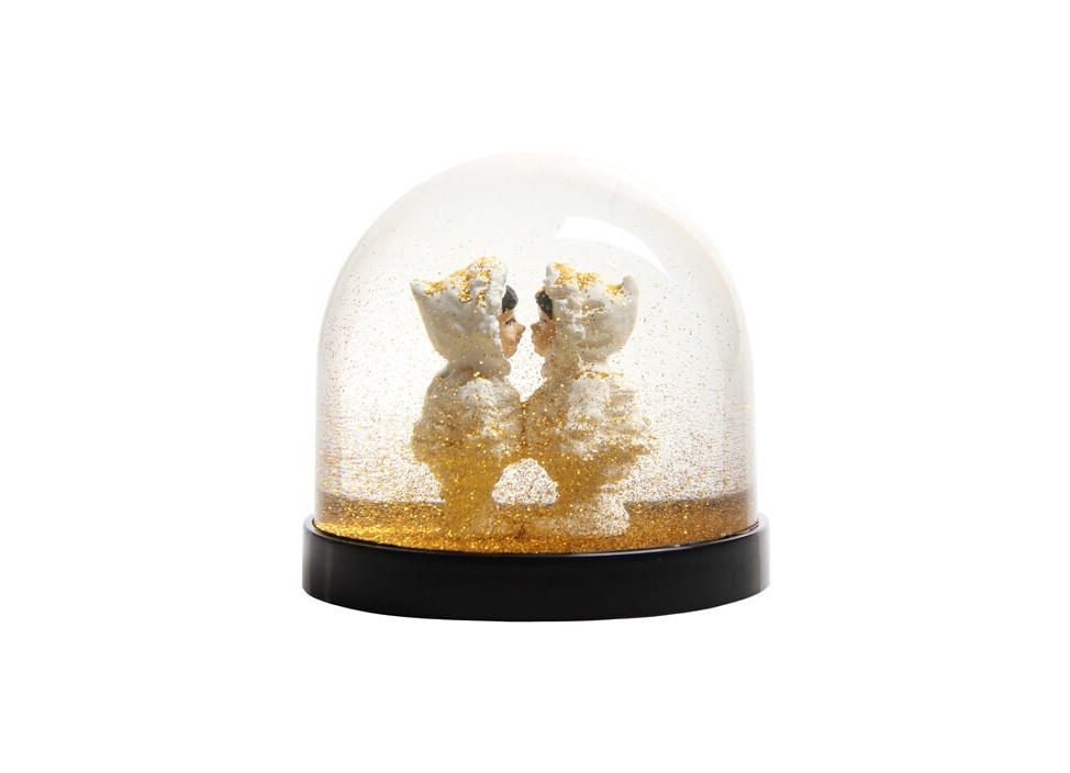 【&Klevering / アンドクレベリン】Wonder Ball eskimo's gold glitter スノードーム