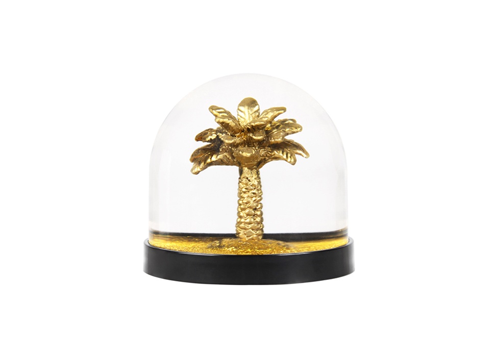 【&Klevering / アンドクレベリン】Wonder Ball Palmtree gold スノードーム