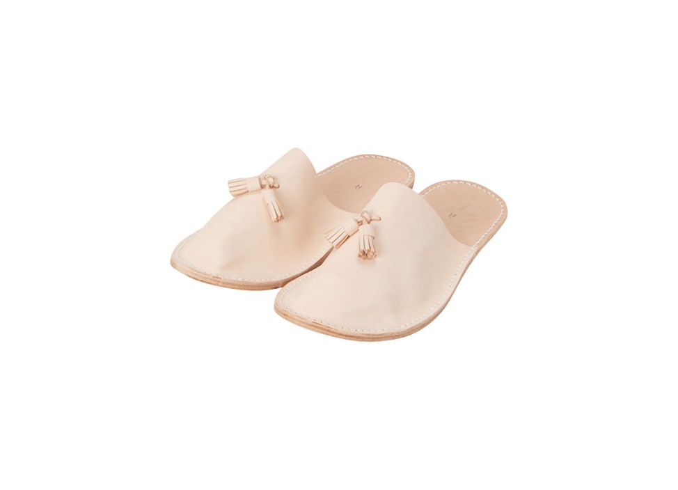 【Hender Scheme / エンダースキーマ】Leather slipper スリッパ / Natural