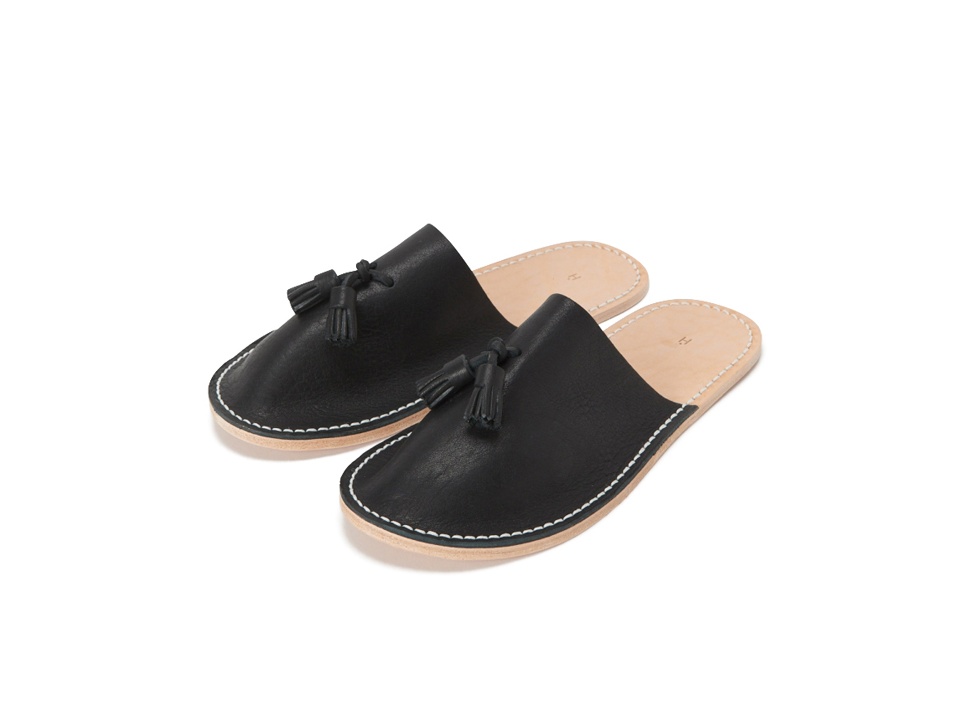【Hender Scheme / エンダースキーマ】Leather slipperスリッパ / Black