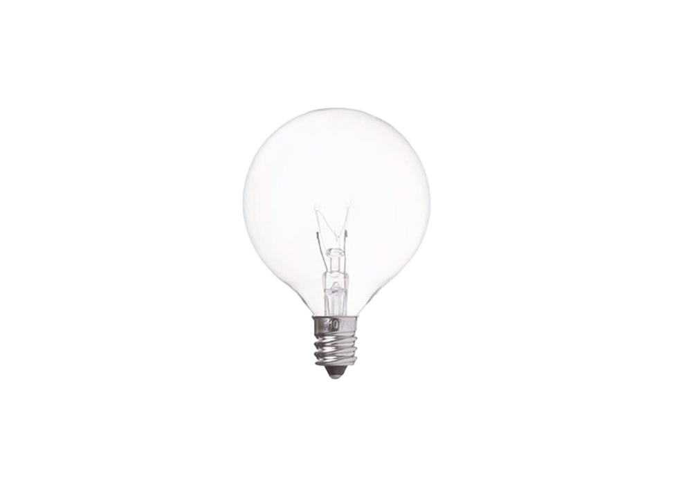 【NEW LIGHT POTTERY / ニューライトポタリー】白熱ボール球G50 クリア E17