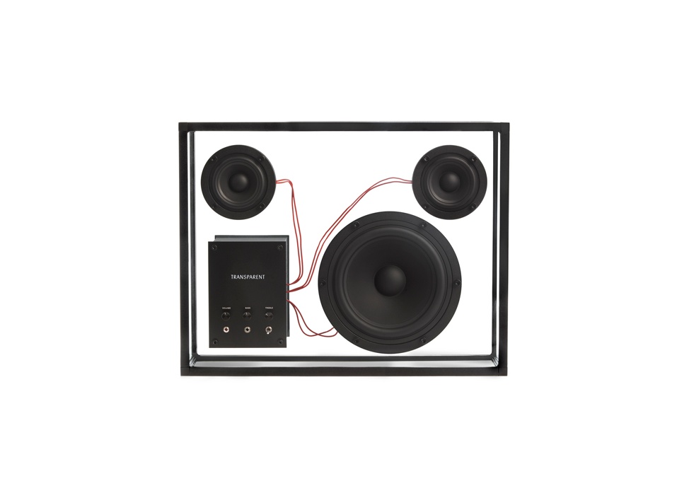 TRANSPARENT / トランスペアレント】スピーカー （BK×RD）の商品詳細