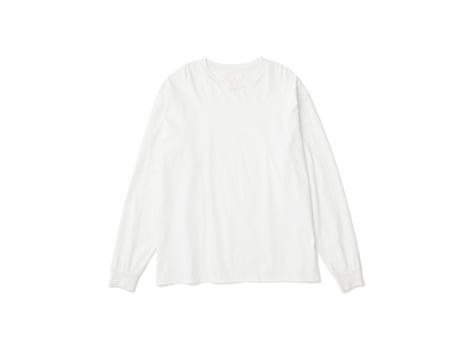 【Onnod / オンノッド】ロングスリーブTシャツ Long sleeve t-shirt White