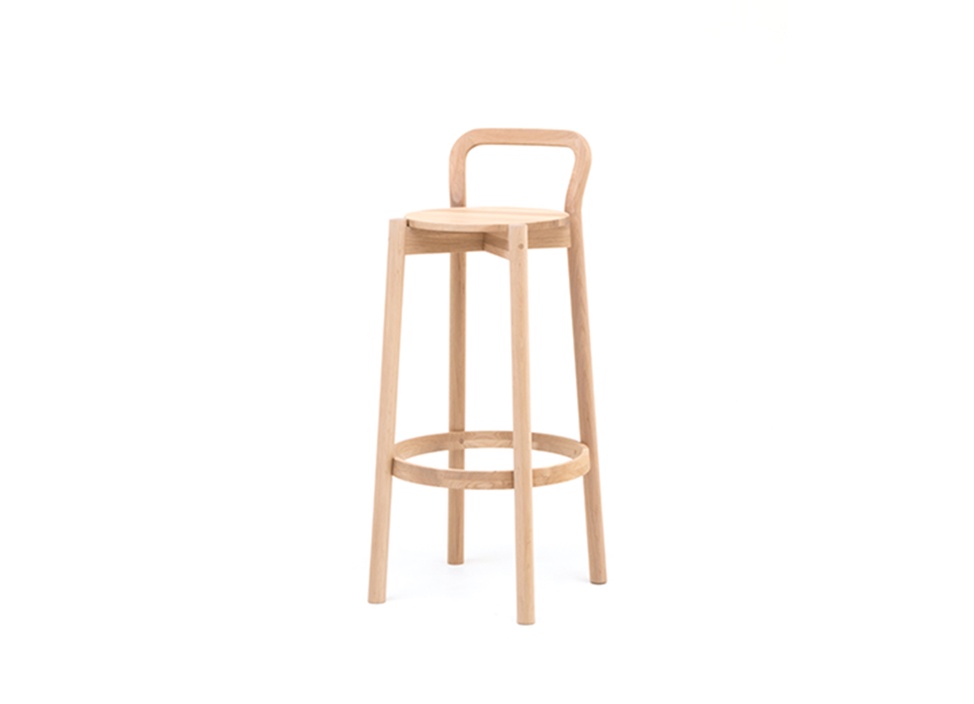 【KARIMOKU NEW STANDARD / カリモク ニュースタンダード】CASTOR BARSTOOL WITH BACKREST HIGH キャストールバースツール