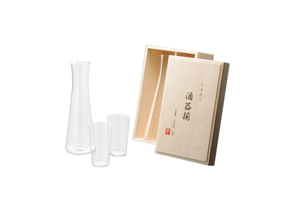 【松徳硝子 / SHOTOKU GLASS】うすはり酒器揃