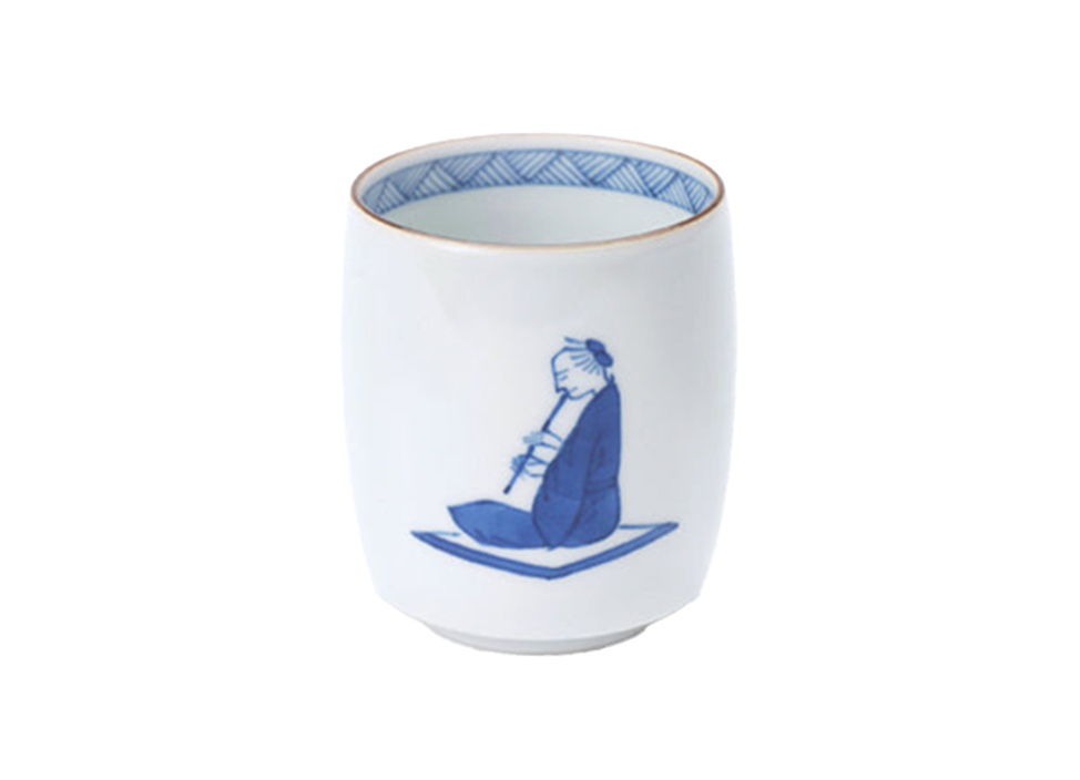 【上出長右衛門窯 / かみでちょうえもんがま】湯呑 笛吹