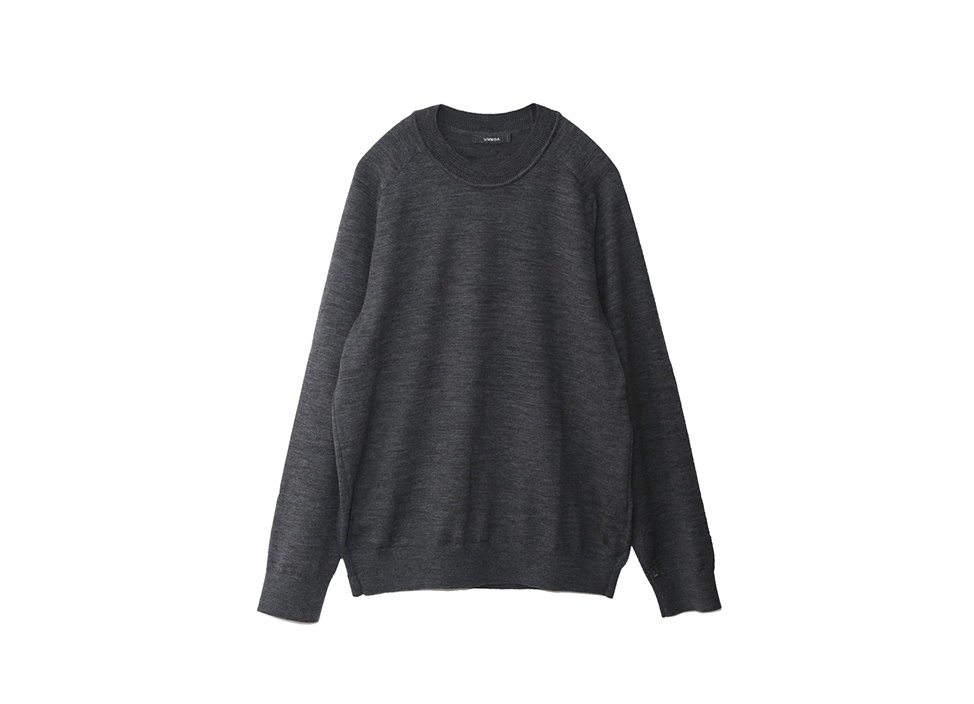 【UMEDA / ウメダ】12GG CREW NECK PULLOVER ニット / グレー