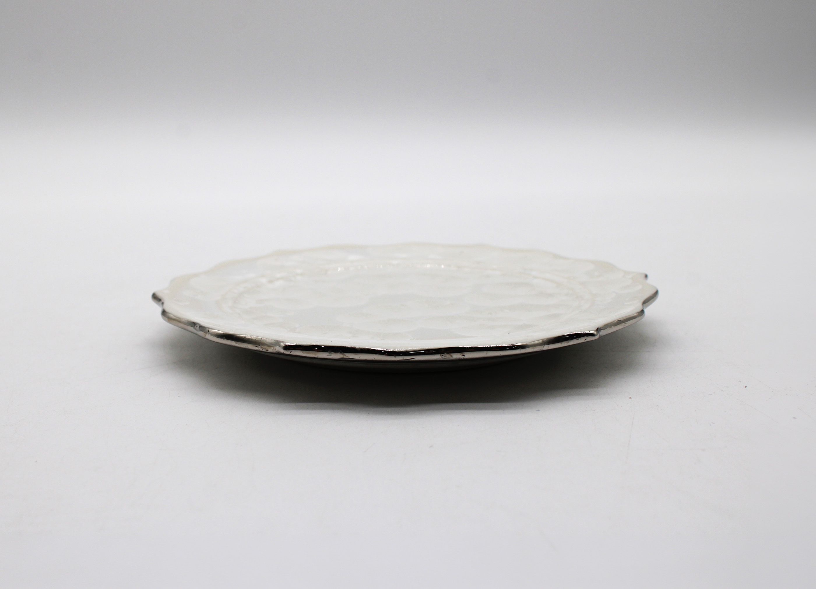 【板橋亨 / TOHL ITABASHI】 輪花皿5（プラチナ彩）