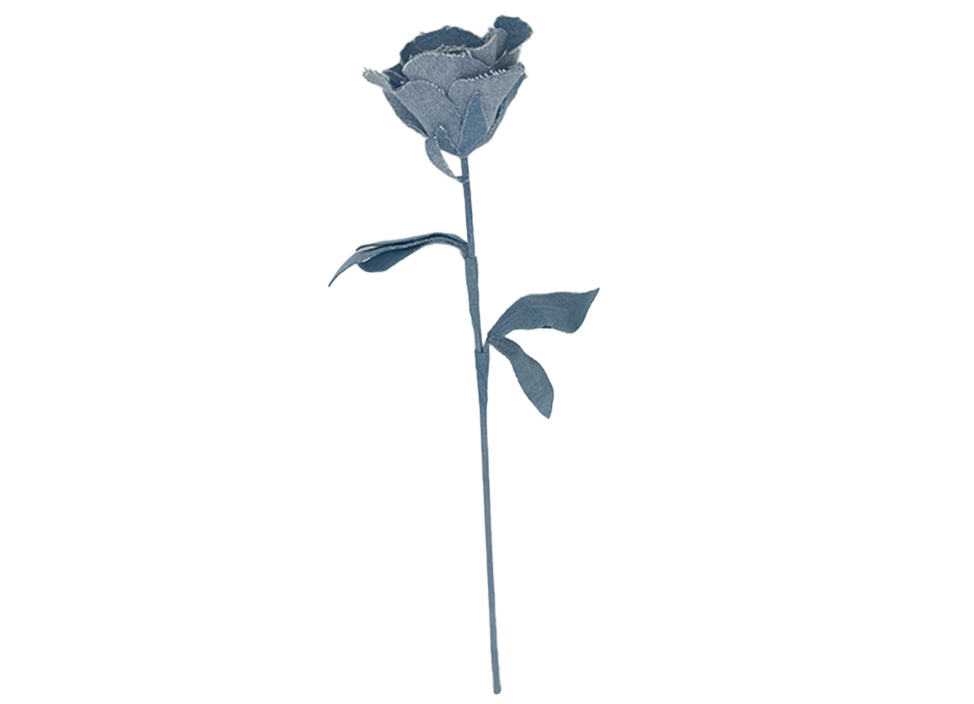 【Loveco / ロヴェコ】Denim Flower テキスタイルフラワー / ローズ