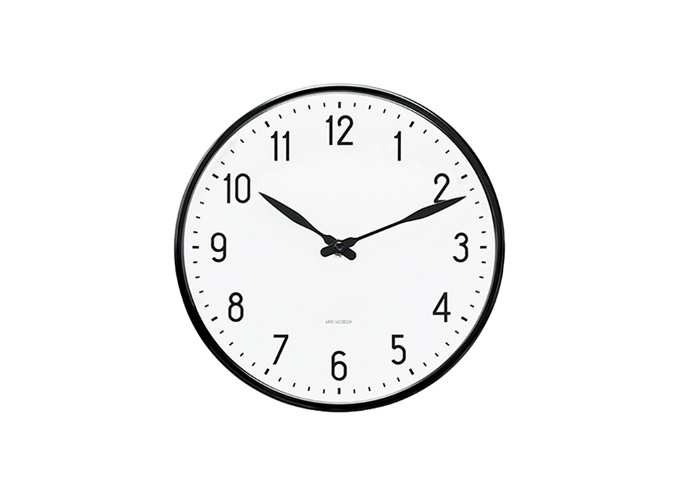 【ARNE JACOBSEN/アルネ ヤコブセン】Wall Clock 時計 STATION Φ29cm
