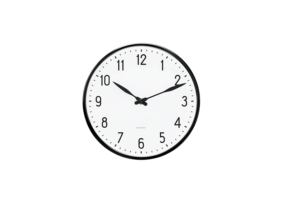 【ARNE JACOBSEN/アルネ ヤコブセン】Wall Clock 時計 STATION  Φ21cm