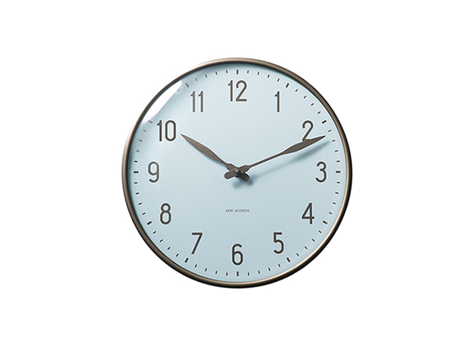 【ARNE JACOBSEN/アルネ ヤコブセン】Wall Clock 時計 STATION Φ29cm / Royal Blue