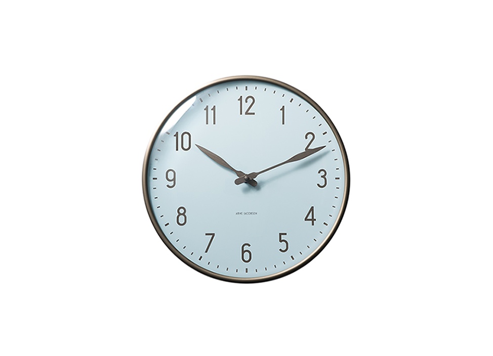 【ARNE JACOBSEN/アルネ ヤコブセン】Wall Clock 時計 STATION Φ21cm / Royal Blue