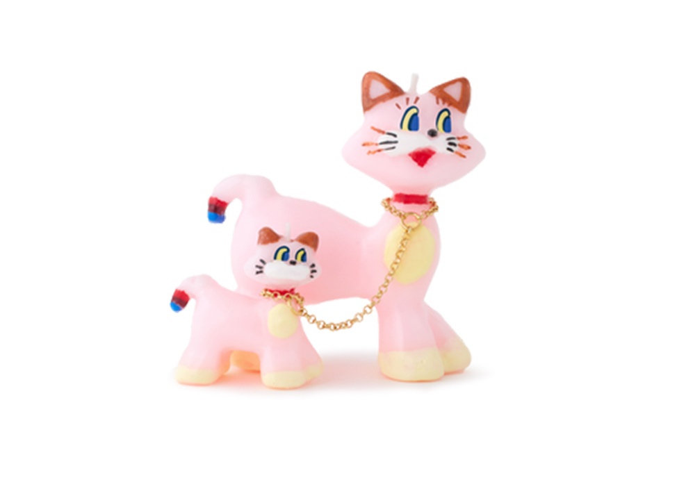 【OLGA GOOSE CANDLE / オルガグースキャンドル】PINK CATS キャンドル