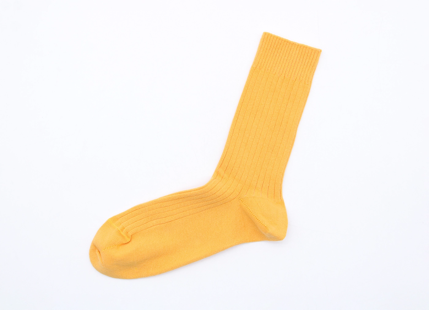 【Baserange / ベースレンジ】Rib overankle socks ソックス / エクトイエロー