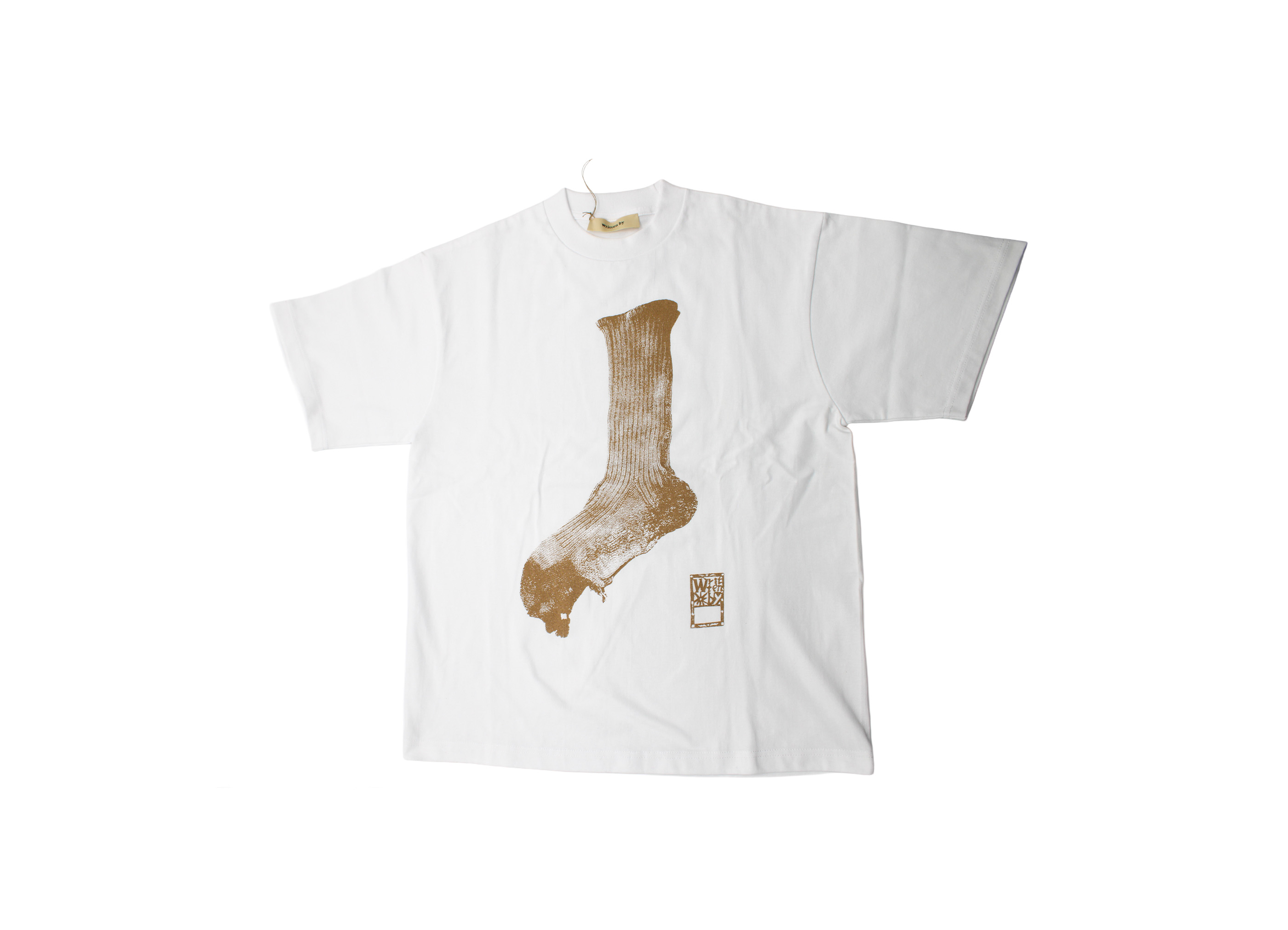 【別注 CIBONE × written by / シボネ × リトゥンバイ】Holiday Socks T-shirt Tシャツ ホワイト