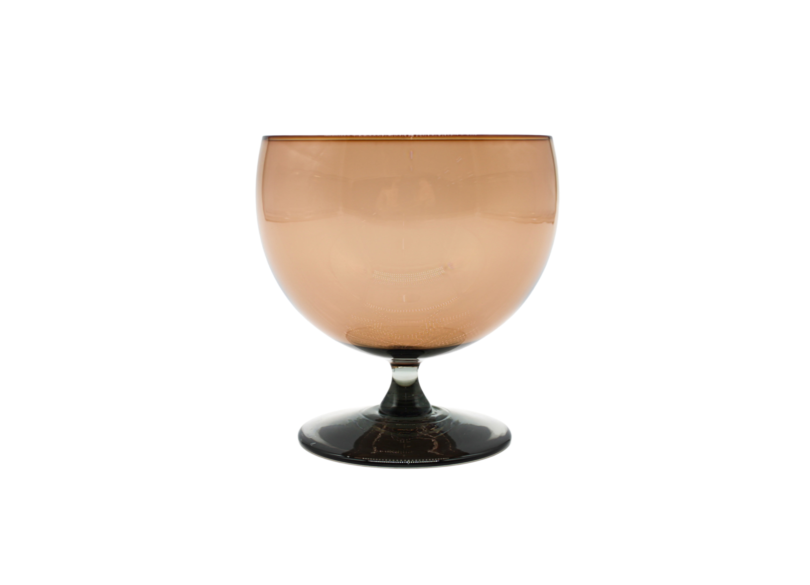 【ワダ コーヘー / Kohe Wada】ball&foot ガラス製うつわ / オリーブブラウン