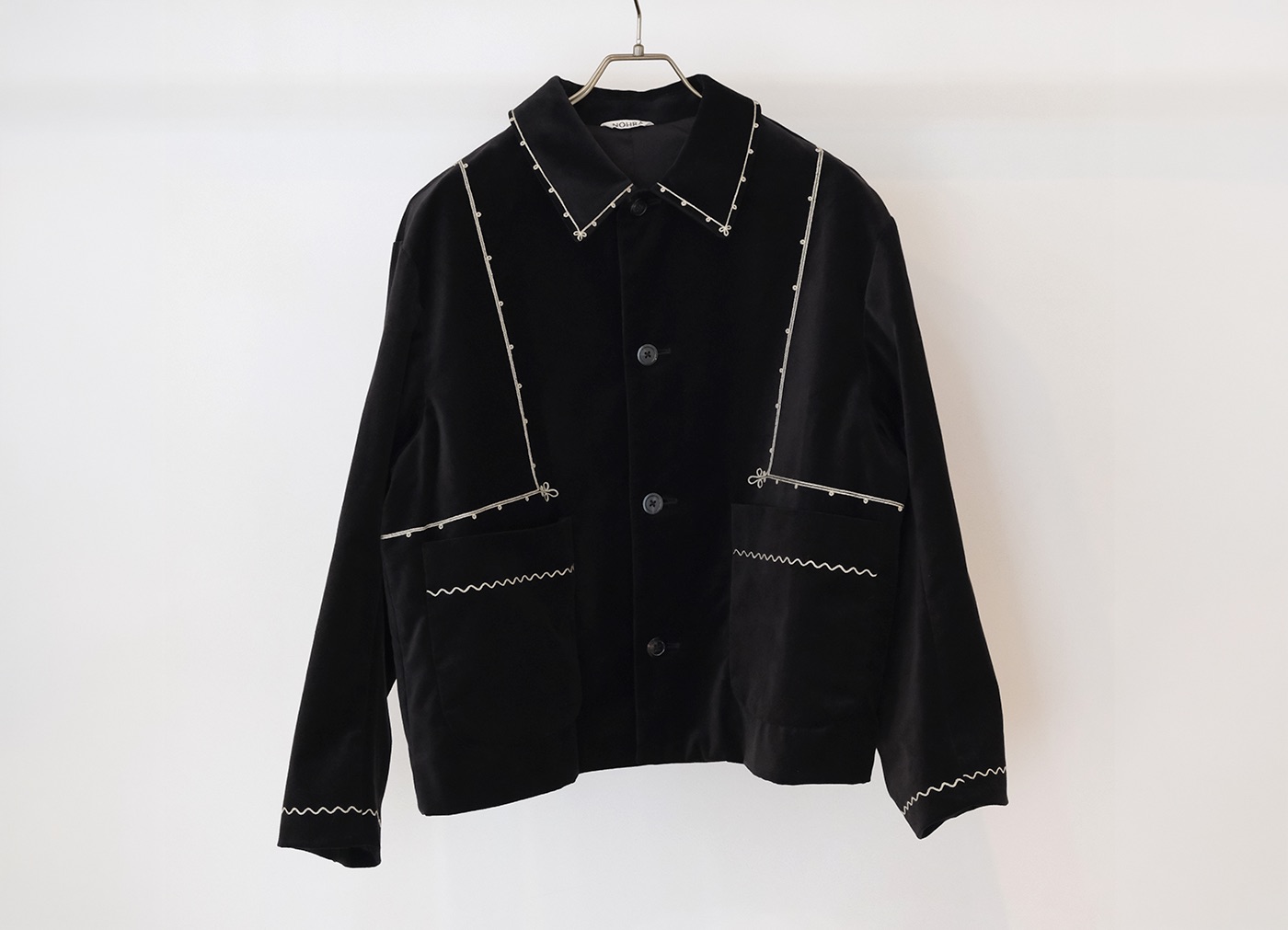 別注 NOHRA / ノーラ】embroidered Jacket ジャケット / ブラックの
