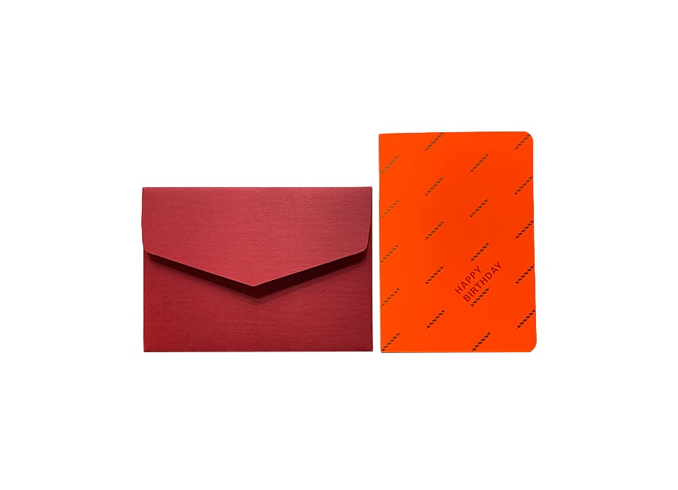 【le typographe / ル タイポグラフィ】ギフトカード Folded Card HAPPY BIRTHDAY CANDLES + poppy envelope