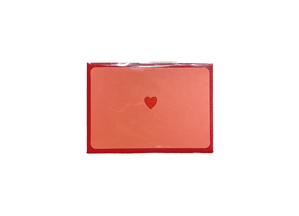 【le typographe / ル タイポグラフィ】ギフトカード MINI CARD + ENVELOPE FEATHER / ハート