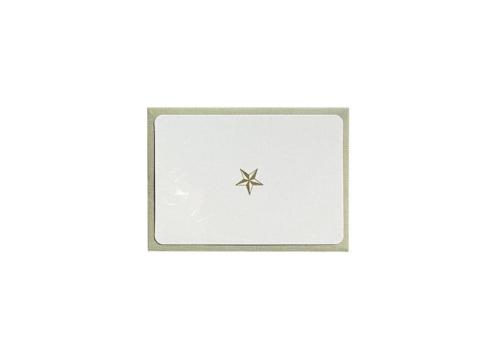 【le typographe / ル タイポグラフィ】ギフトカード MINI CARD + ENVELOPE FEATHER / スター