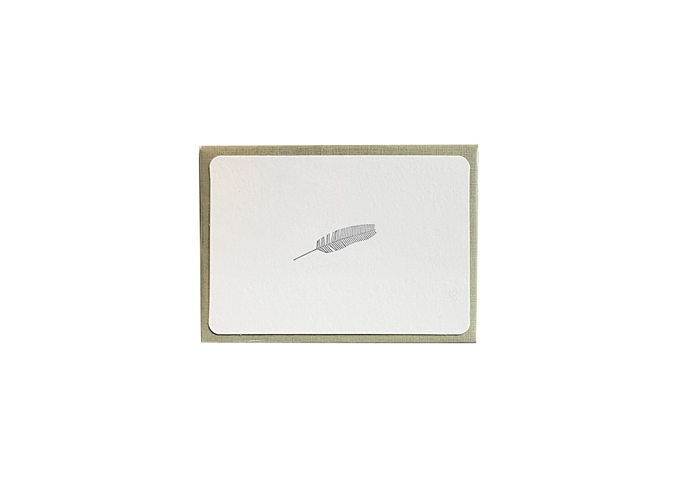 【le typographe / ル タイポグラフィ】ギフトカード MINI CARD + ENVELOPE FEATHER