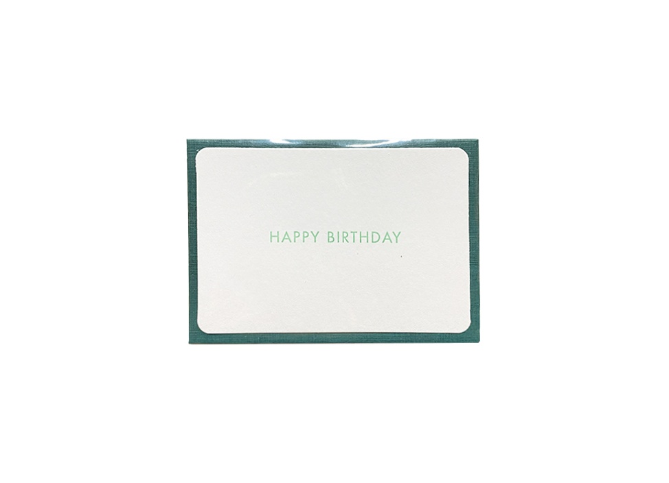 【le typographe / ル タイポグラフィ】ギフトカード MINI CARD + ENVELOPE HAPPY BIRTHDAY