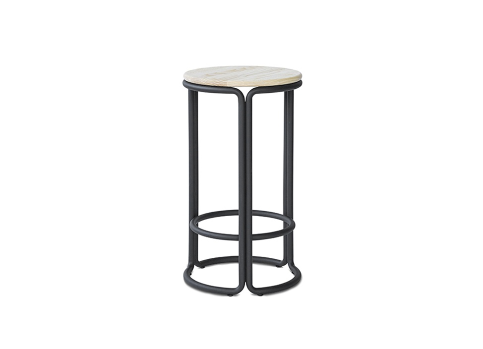 【PLEASE WAIT to be SEATED / プリーズウェイトトゥービーシーテッド】HARDIE COUNTER STOOL スツール / Natural ash seat×Black frame