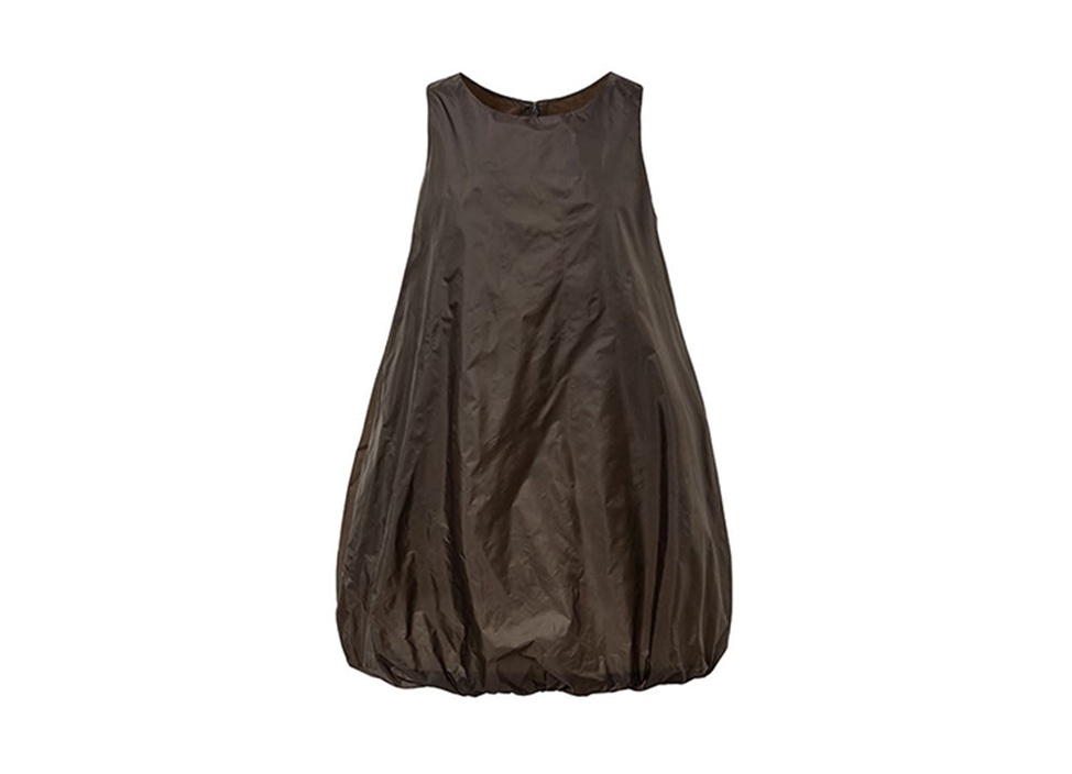 AMOMENTOアモーメント ボリュームミニドレス NYLON VOLUME MINI DRESS -ナイロンボリュームミニドレス