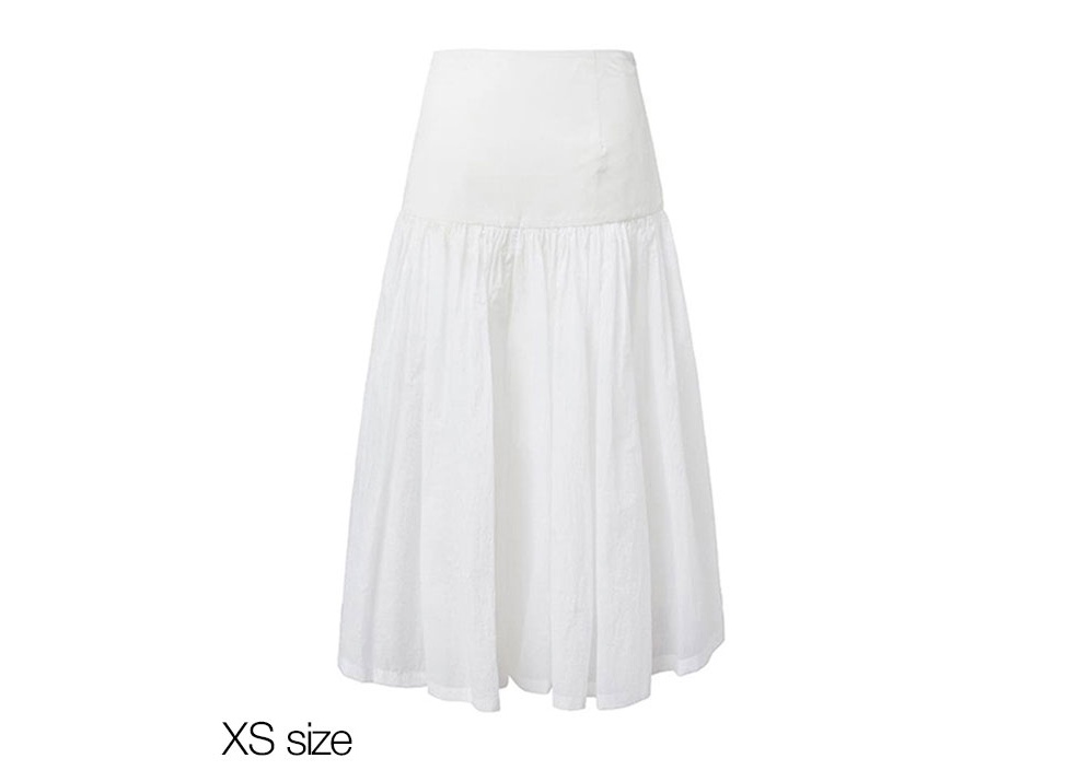 【AMOMENTO / アモーメント】Shirring Culotte Pants キュロットパンツ/ White