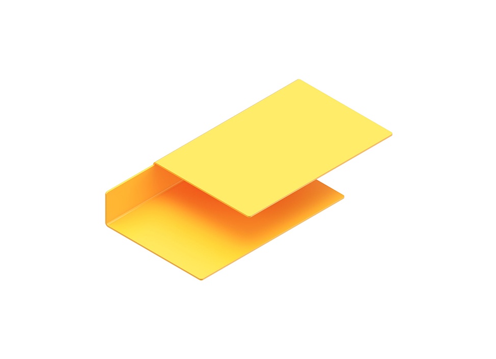 NEW TENDENCY / ニュー テンデンシー】Float shelf シェルフ / Yellow