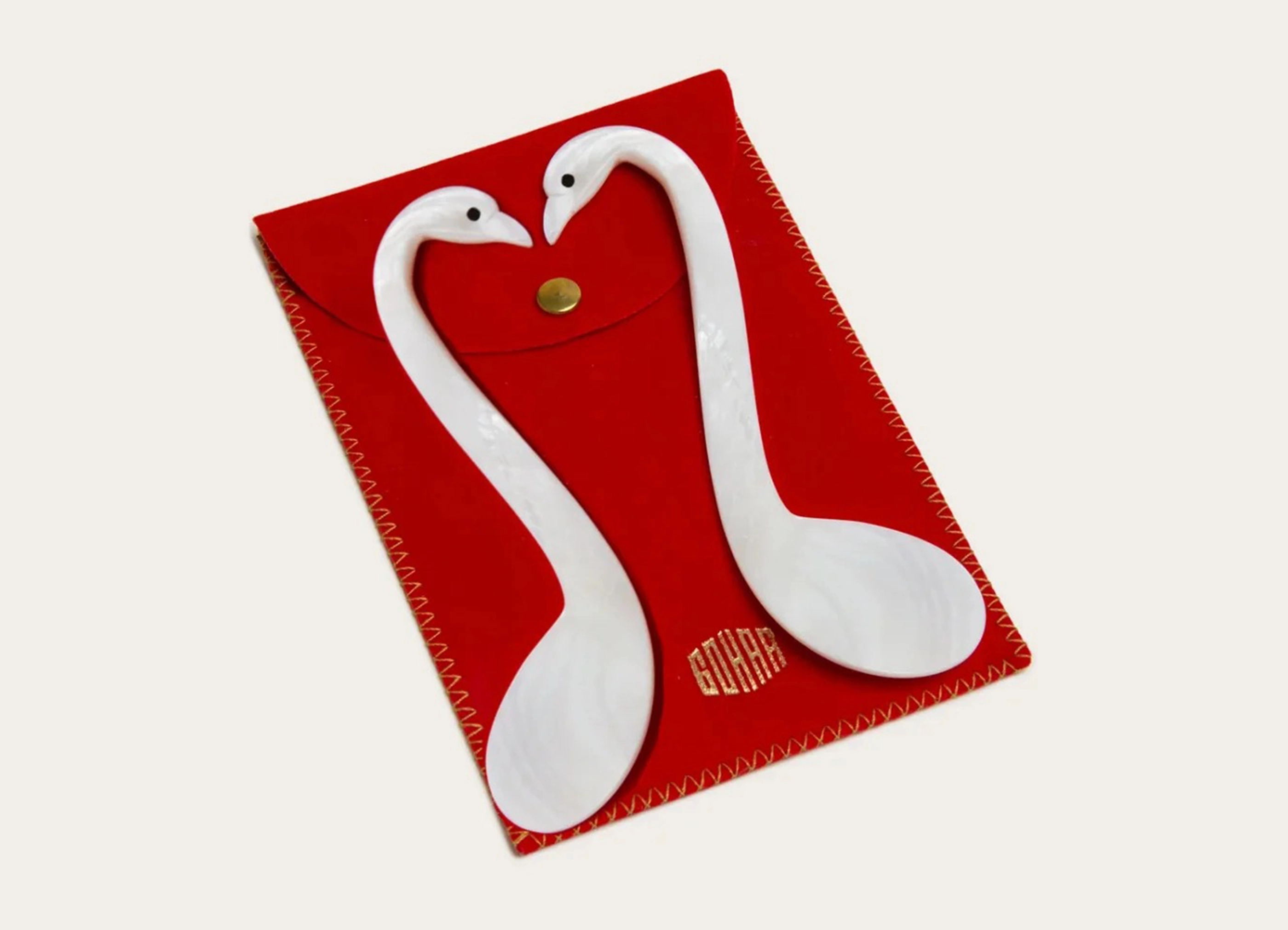 【GOHAR WORLD / ゴハール・ワールド】SWAN SPOON DUET カトラリーセット