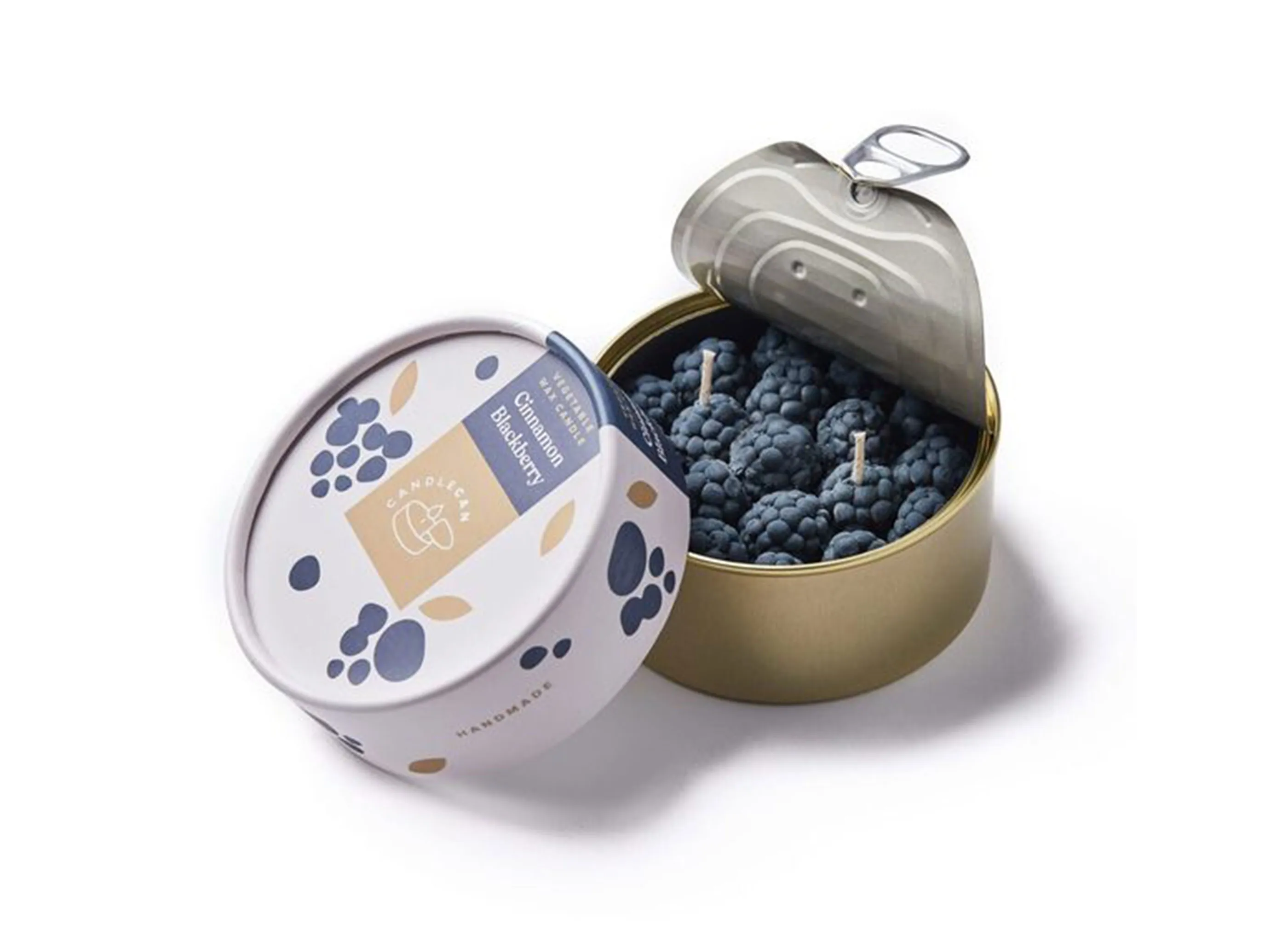 【CANDLEHAND / キャンドルハンド】Gourmet Food Candles キャンドル缶 / シナモンブラックベリー