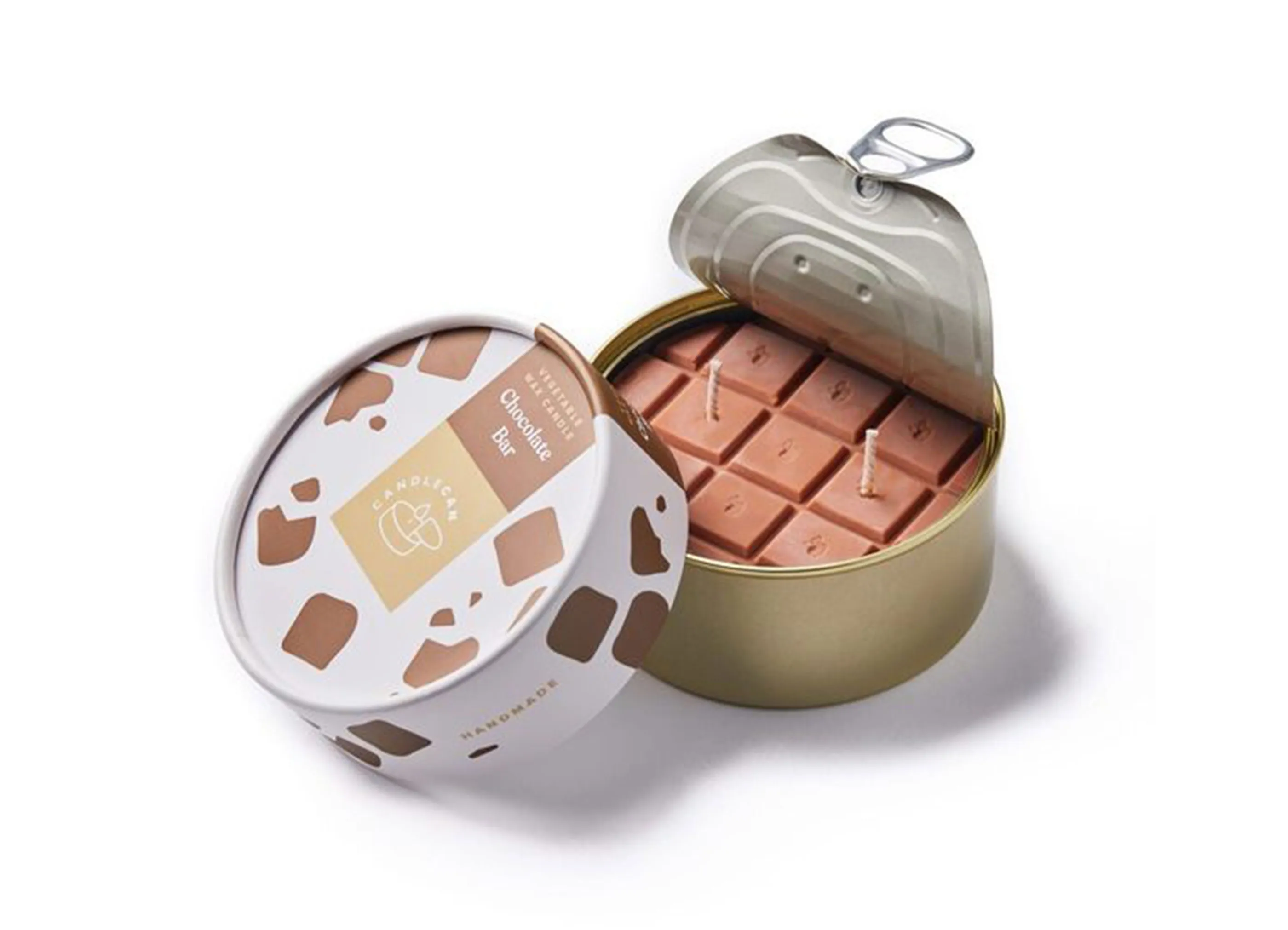 【CANDLEHAND / キャンドルハンド】Gourmet Food Candles キャンドル缶 / チョコレートバー