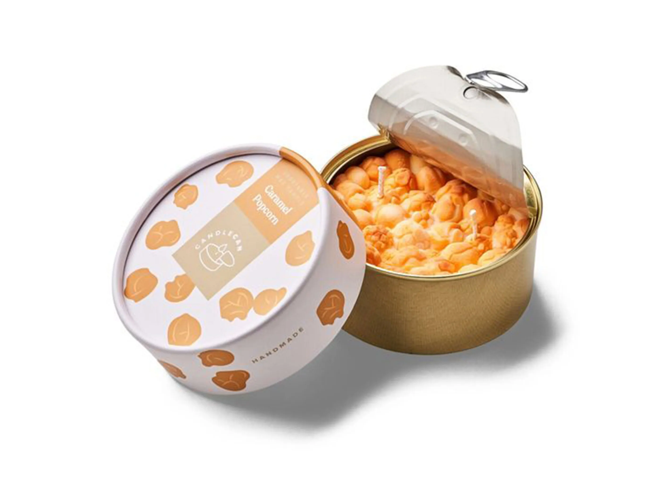 【CANDLEHAND / キャンドルハンド】Gourmet Food Candles キャンドル缶 / キャラメルポップコーン