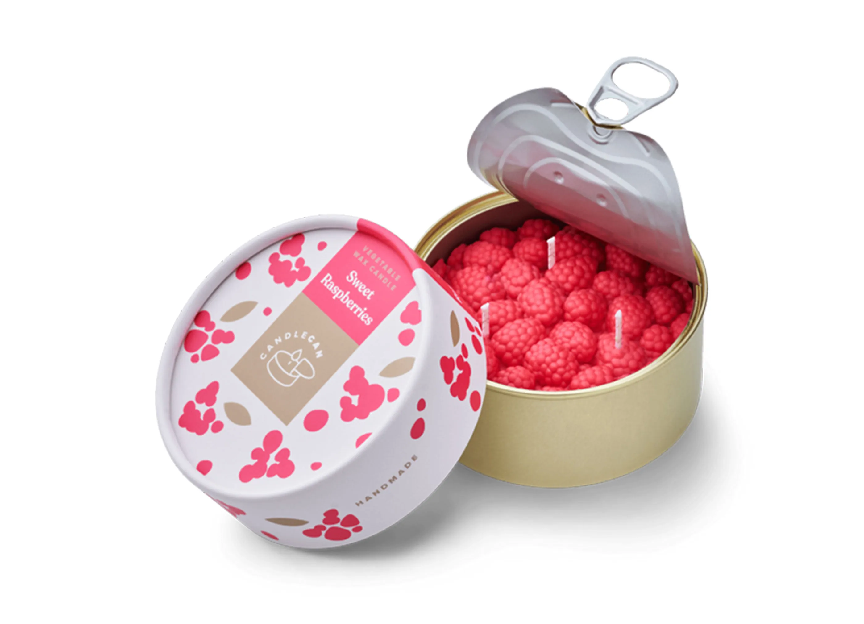 【CANDLEHAND / キャンドルハンド】Gourmet Food Candles キャンドル缶 / スイートラズベリー