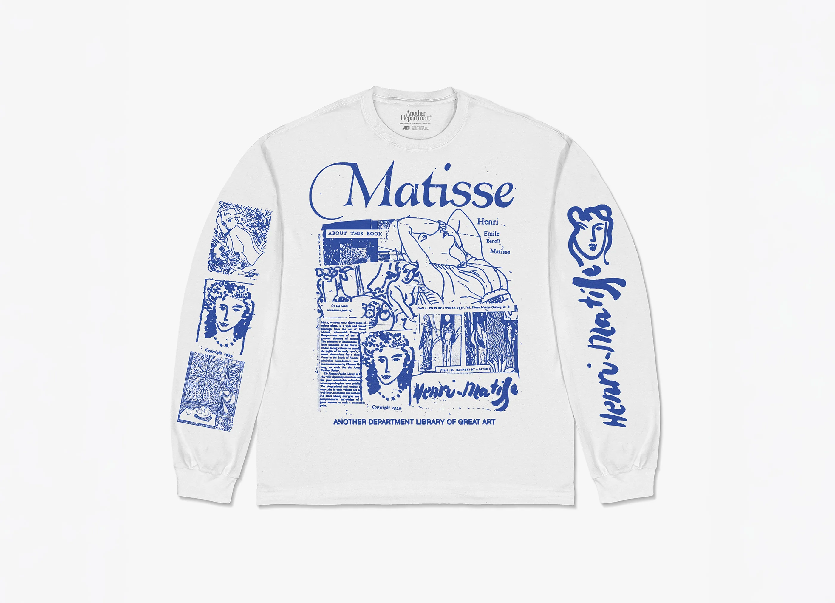 【ANOTHER DEPARTMENT / アナザーデパートメント】Matisse Longsleeve マティス ロングスリーブ / ホワイト