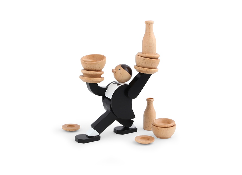 【Kikkerland / キッカーランド】Don't Tip The Waiter Stacking Game おもちゃ