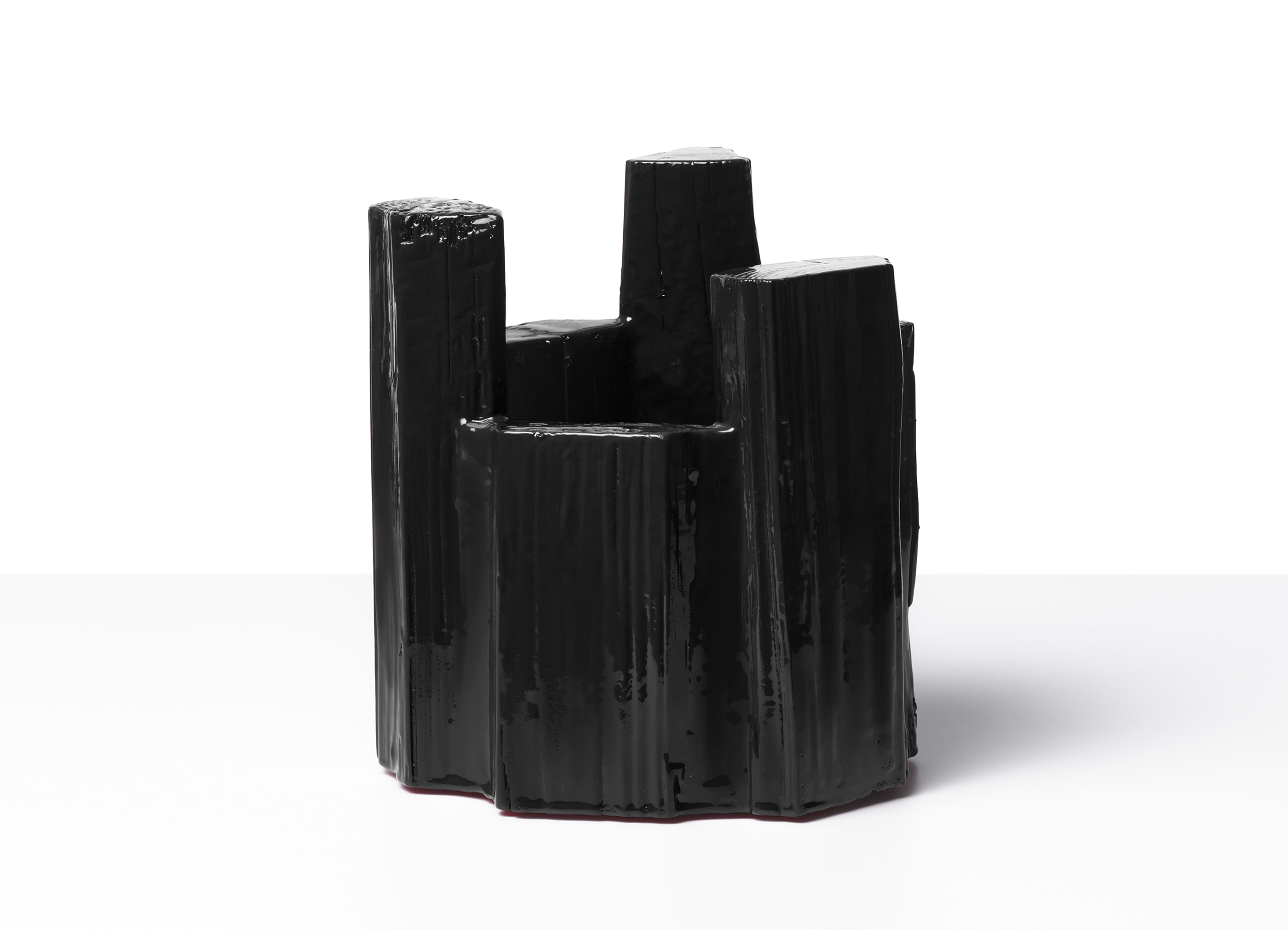 【TEUN ZWETS / テウン・ズヴェッツ】SPLITTED VASE SMALL 花器 / ブラック