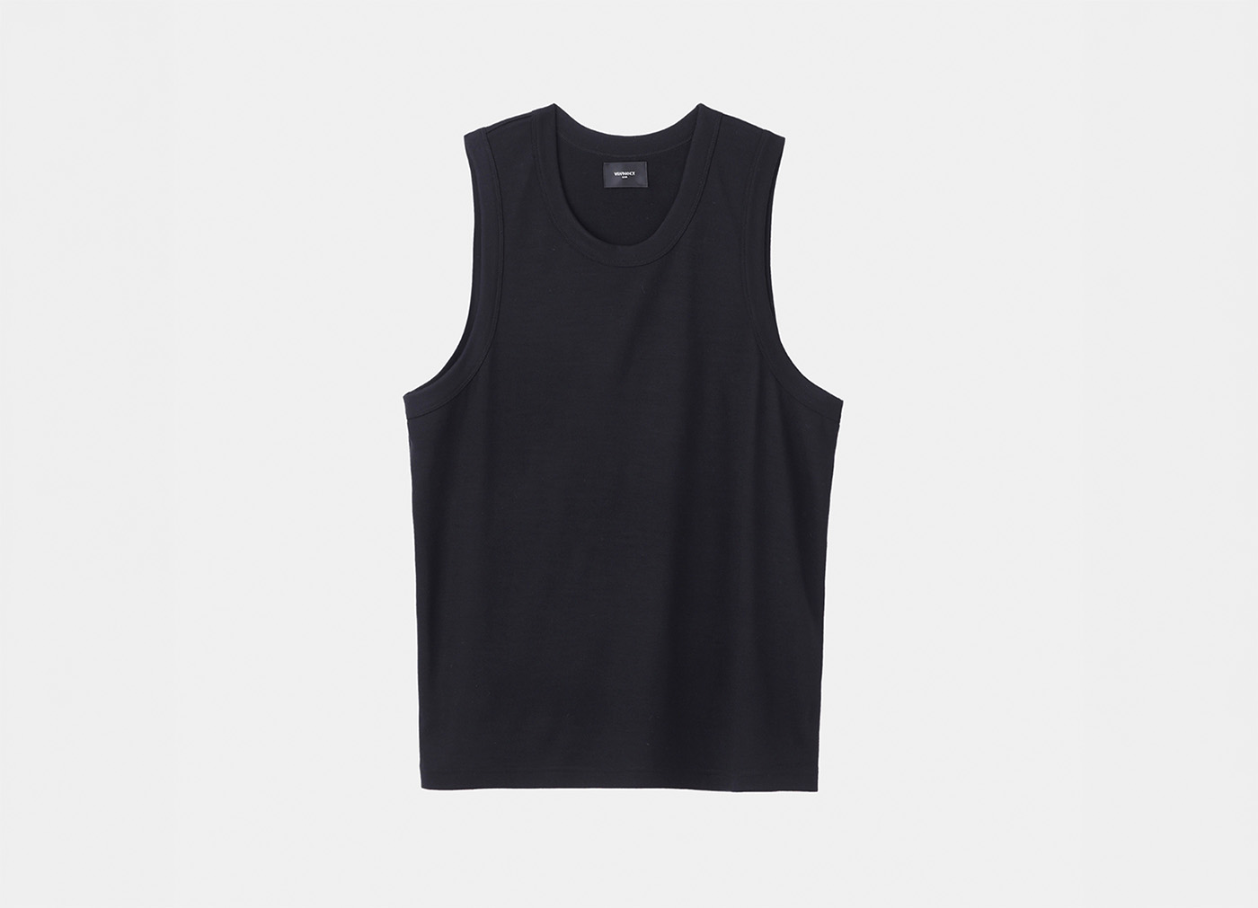 【WRAPINKNOT WOOL WEAR / ラッピンノット ウール ウェア】Tanktop タンクトップ / ブラック