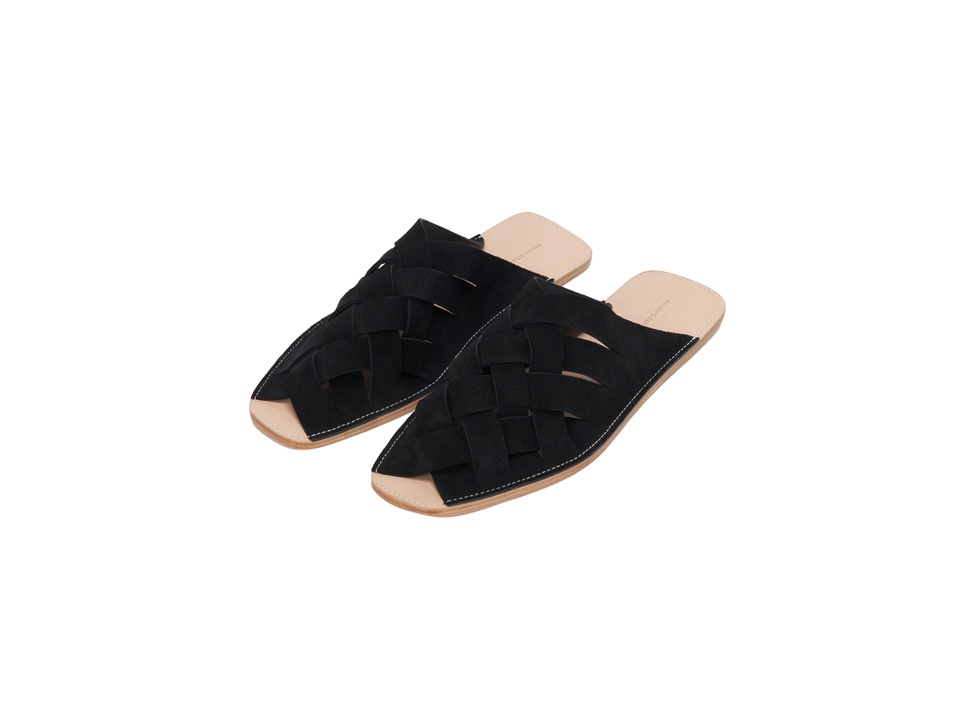 【Hender Scheme / エンダースキーマ】Crossed slipper スリッパ  / Black