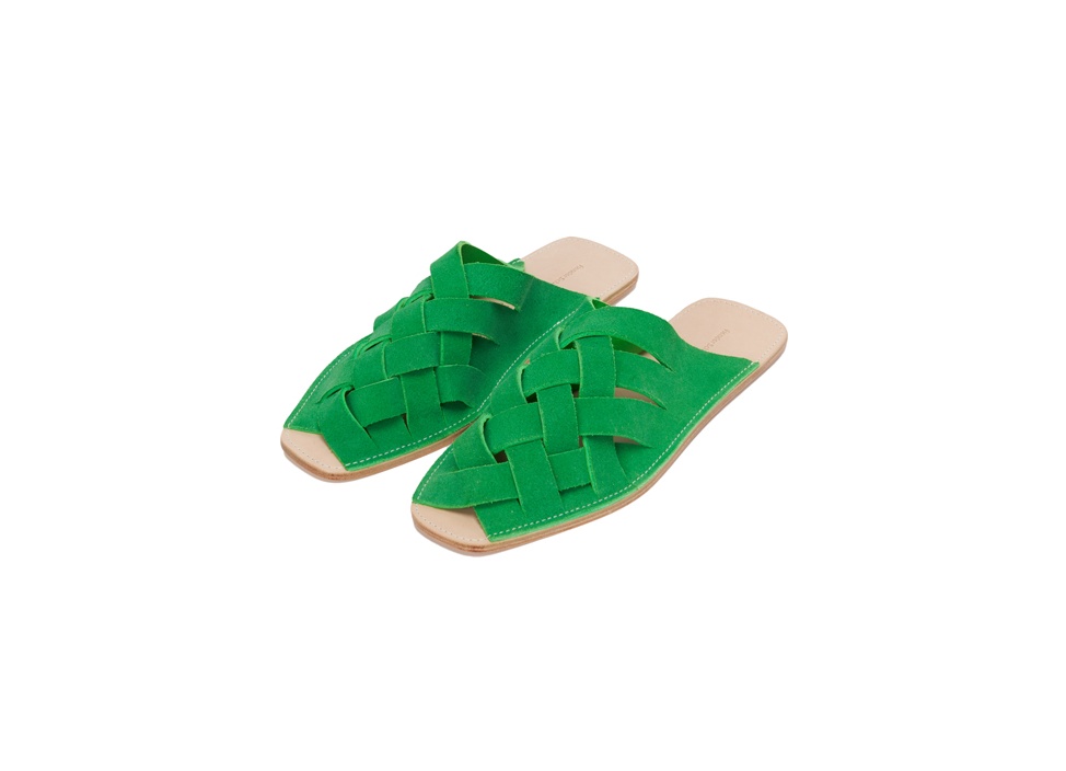 【Hender Scheme / エンダースキーマ】Crossed slipper スリッパ / Green