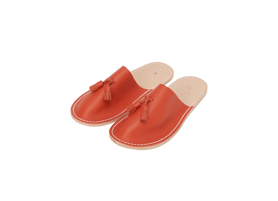 【Hender Scheme / エンダースキーマ】Leather slipperスリッパ / CopperOrange