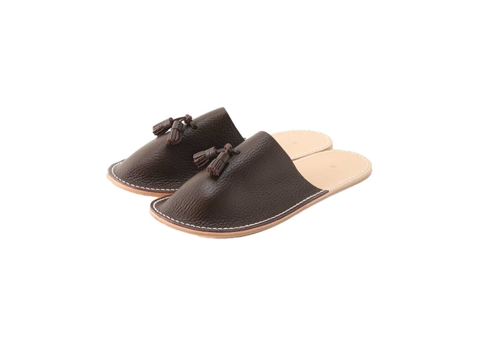 【Hender Scheme / エンダースキーマ】leather slipper スリッパ / Brown （S）