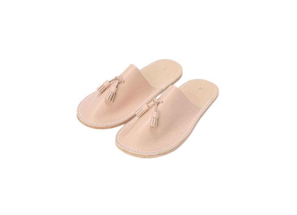 【Hender Scheme / エンダースキーマ】Leather slipper スリッパ / Salmon pink