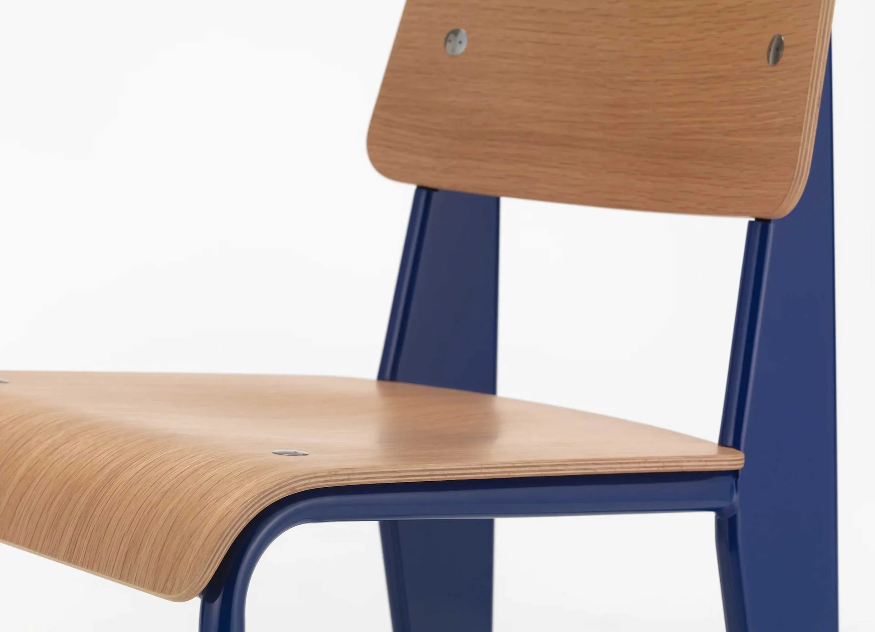 Standard　Chair　2脚セット　座面ナチュラル脚ブラック（NABK） ジャン・プルーヴェ ヴィトラスタンダードチェア ブラック2脚 正規品