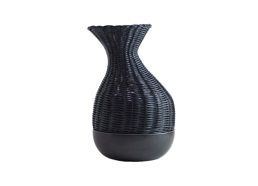 【STUDIO COHAKU / スタジオコハク】Weave Type02 花器 / ブラック